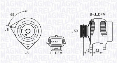 MAGNETI MARELLI 063341758010 -  Генератор